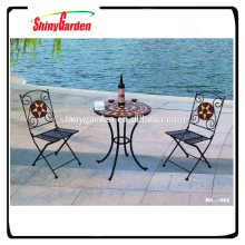 Mosaic 3pc Bistro Set Mosaic table chair set